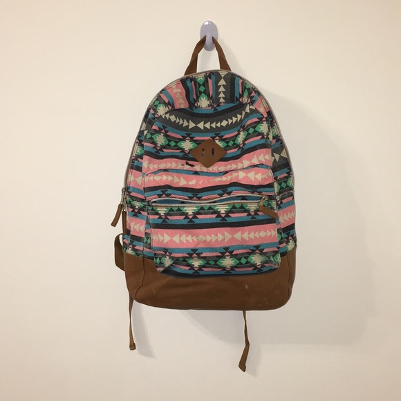 tribal print backpack
